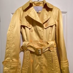 Jessica Simpson Yellow Trench Coat